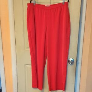 NWOT Abercrombie & Fitch Pull-on Matte Satin Pants Large Petite- Super Cute